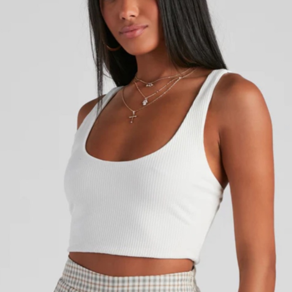 White Crop Top